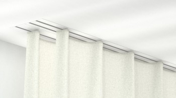 Deckenmontage Vorhangschiene - Weiße Aluminium-Schiene Für Schiebevorhänge