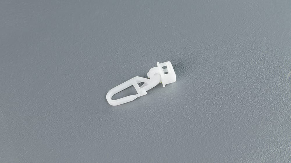 Clic Gelenkgleiter mit langem Haken 4 mm weiß Artikelbild