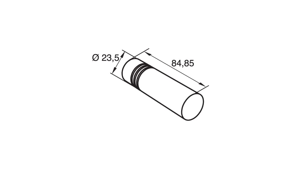 Endstück Zylinder lang für Modell 440 Artikelbild
