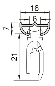 Sehr flache Deckenschiene mit simpler Montage – günstig online im Shop