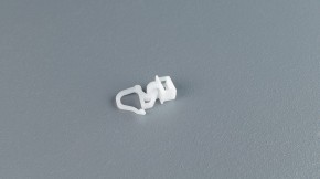 Clic Gelenkgleiter mit kurzem Haken weiß 6 mm